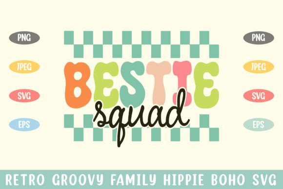 Bestie Squad Groovy Hippie Boho Svg Review