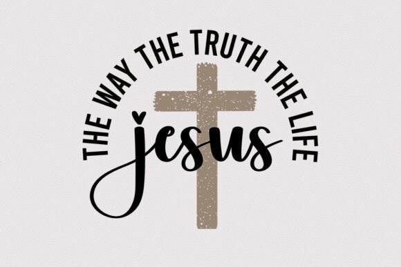 Jesus the Way the Truth the Life - Retro