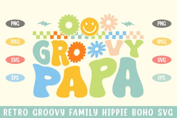 Retro Groovy Papa Hippie Boho Svg Review