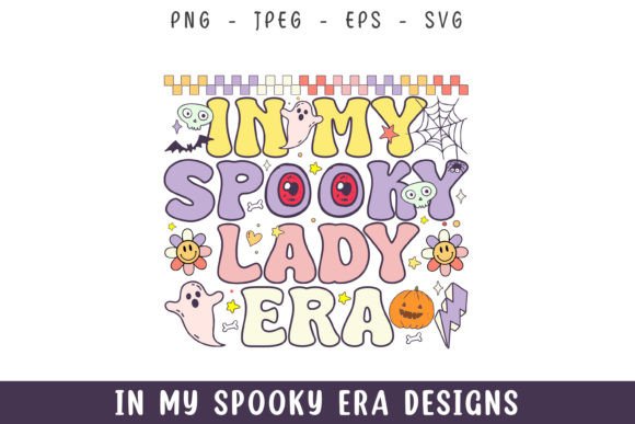 Reviewing In My Spooky Lady Era Retro Groovy Svg